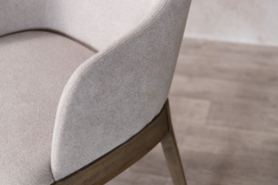 cologne carver chair light grey close up